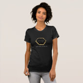 Golden Palms Spray Tanning Salon Logo on Black T-Shirt (Front Full)