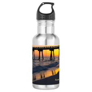 Golden Panama City Beach Sunset Reflections 532 Ml Water Bottle
