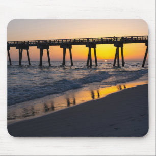 Golden Panama City Sunset Reflection Mousepad