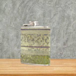 Golden Panes Hip Flask