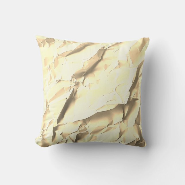 Golden Paper Texture Pillow (Front)