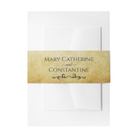 Golden Parchment Elegant Vintage Wedding
