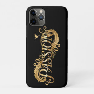 Golden Passion – Luxury Typography Inspirational D iPhone 11 Pro Case