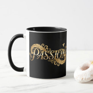 Golden Passion – Luxury Typography Inspirational D Mug