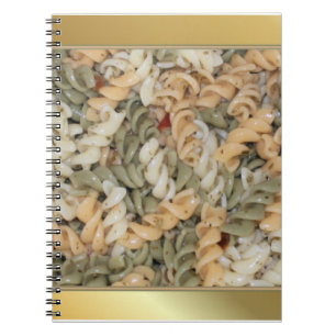 Golden Pasta Noodles Notebook