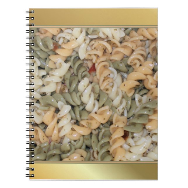 Golden Pasta Noodles Notebook (Front)