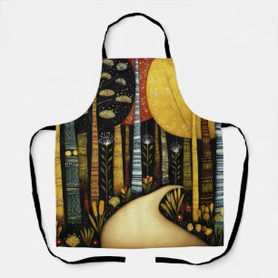 GOLDEN PATH GROVE WHIMSICAL FOREST ART #1 APRON