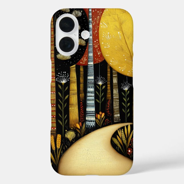 GOLDEN PATH GROVE WHIMSICAL FOREST ART #1 Case-Mate iPhone CASE (Back)