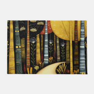 GOLDEN PATH GROVE WHIMSICAL FOREST ART #1 DOORMAT