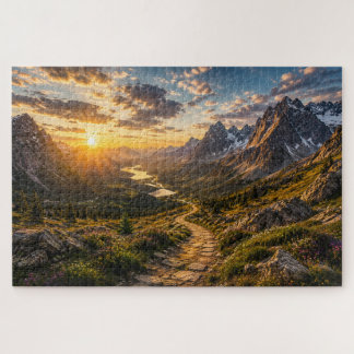 Golden Path Through the Mountains Puzzle