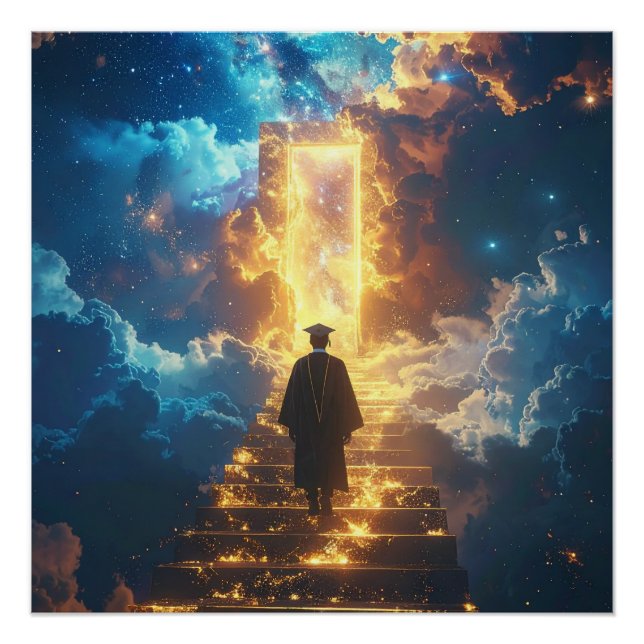 Golden Path to Success Graduation Poster (Front)