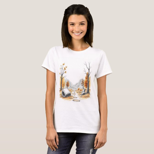 Golden  Pathway T-Shirt (Front Full)