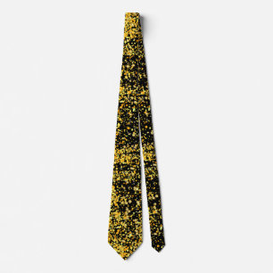 Golden Pattern 11.bw Black BG Tie