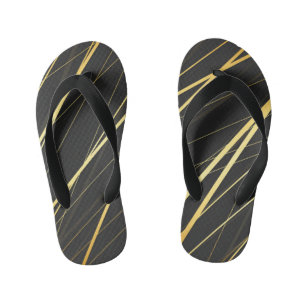 Golden Pattern 1 Kid's Thongs