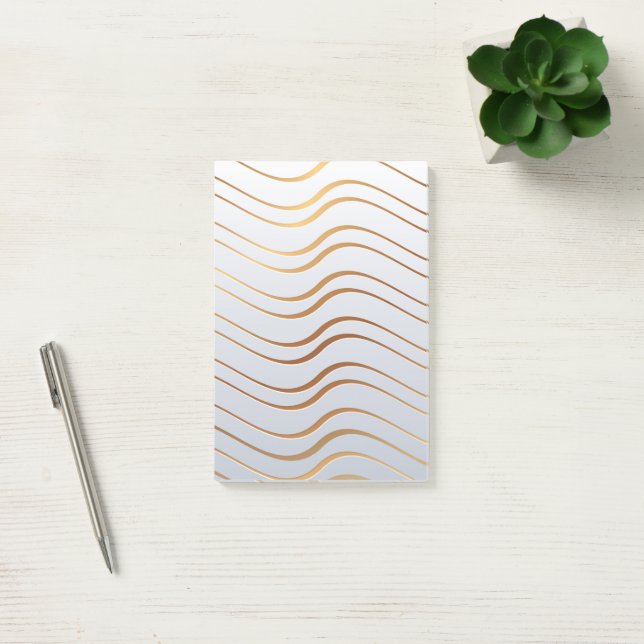 Golden Pattern 3 Post-it Notes (Office)