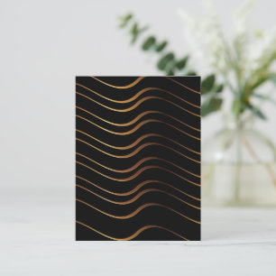Golden Pattern 4 Holiday Postcard