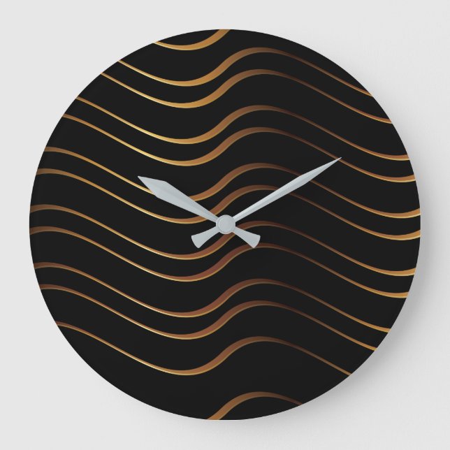 Golden Pattern 4 Large Clock (Front)