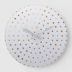 Golden Pattern 5 Large Clock