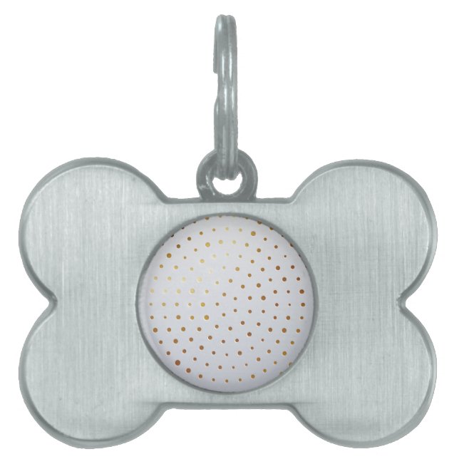 Golden Pattern 5 Pet ID Tag (Front)
