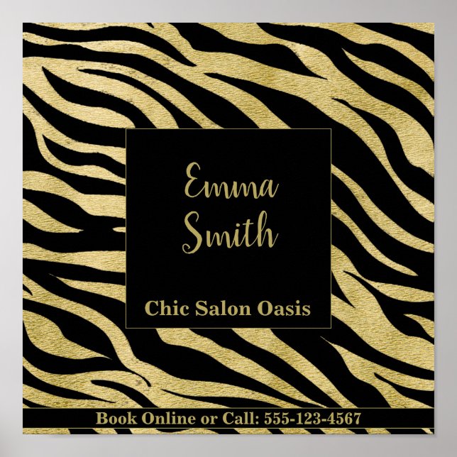 Golden Pattern Beauty Poster (Front)