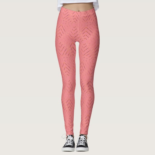 Golden Pattern Leggings (Front)