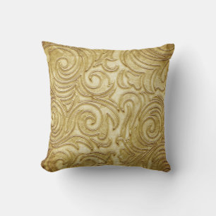 Golden pattern outdoor cushion