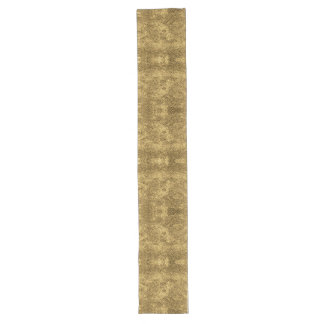 Golden Patterns AI art  Long Table Runner