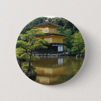 Golden Pavilion Temple in Kinkaku 6 Cm Round Badge