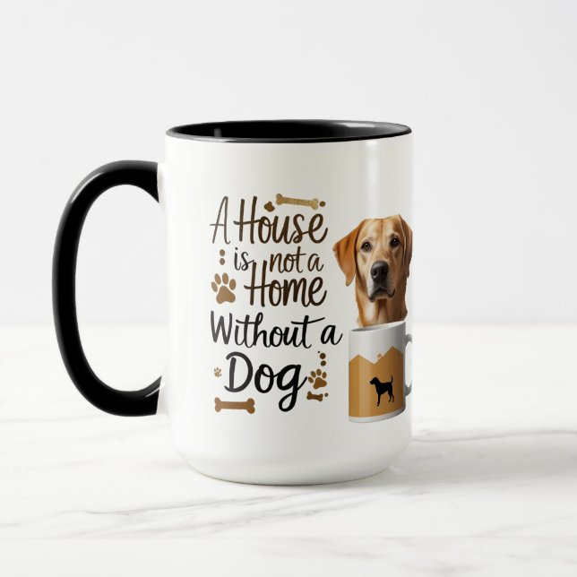 Golden Paw Combo – Dog Home Mug Set (Left)