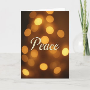 Golden Peace Christmas Card