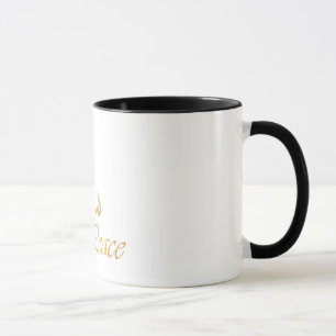 Golden Peace with Arabic Calligraphy "Salam" Mug