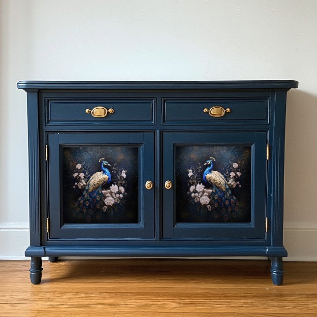 Golden Peacock Decoupage Paper (Creator Uploaded)