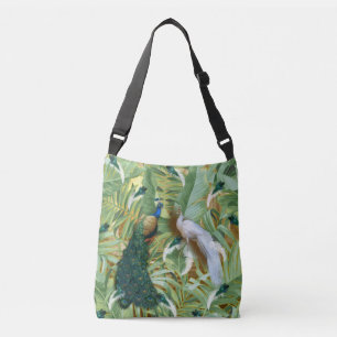 Golden Peacock Temple Dreams Crossbody Bag