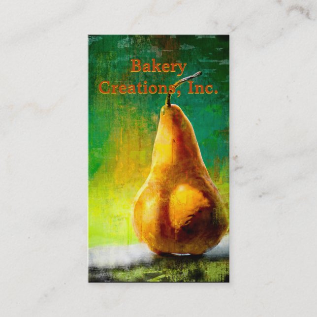 Golden Pear Bakery / Catering Business Card (Front)