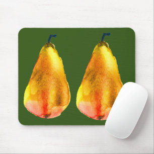 Golden Pear fruit art Mouse Pad