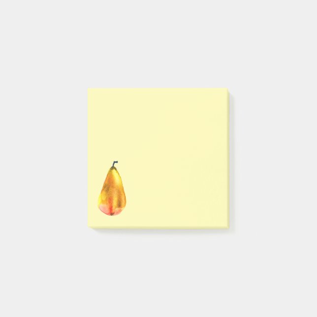 Golden Pear Fruit art Post-it Notes (Front)