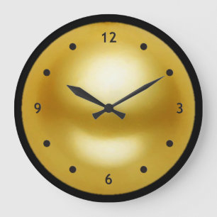 Golden Pearl Large Clock