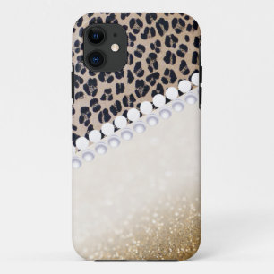 golden pearl leopard iPhone 11 case