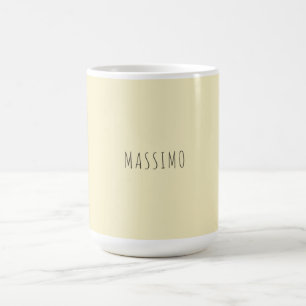 Golden pearl personalised minimalist add own name coffee mug