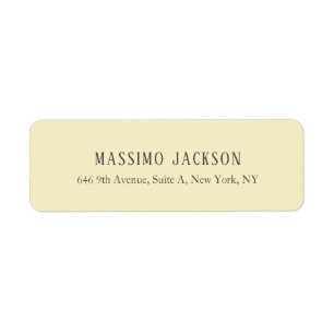 Golden pearl personalized minimalist address name return address label