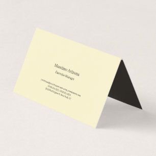 Golden Pearl Plain Professional Modern Minimailst Business Card