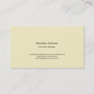 Golden Pearl Plain Professional Modern Minimalist Business Card