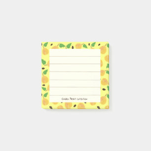 Golden Pears Collection Yellow Bright Post-it Notes