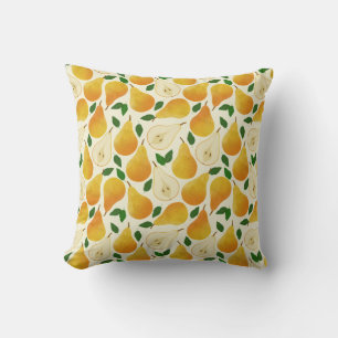 Golden Pears Pattern Cushion