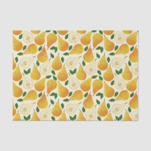 Golden Pears Pattern Tissue Paper