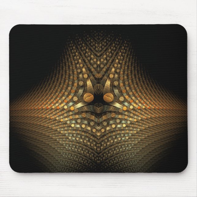 Golden Pebbles on Dark Mousepad (Front)