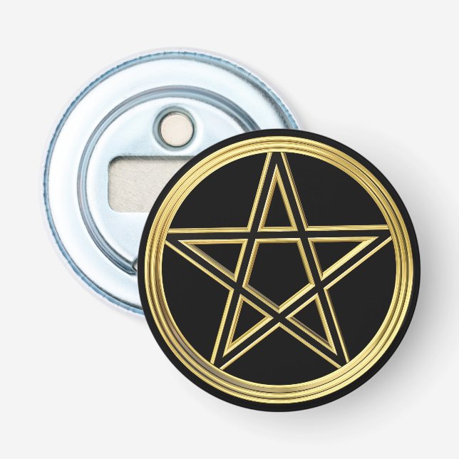 Golden pentagram bottle opener (Front)