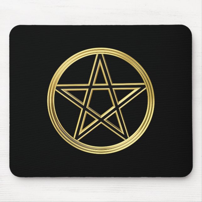 Golden pentagram mouse pad (Front)