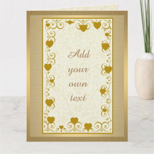 Golden Personalised Greeting Card