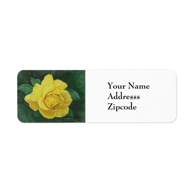 Golden Petals Address Label Return Address Label (Front)
